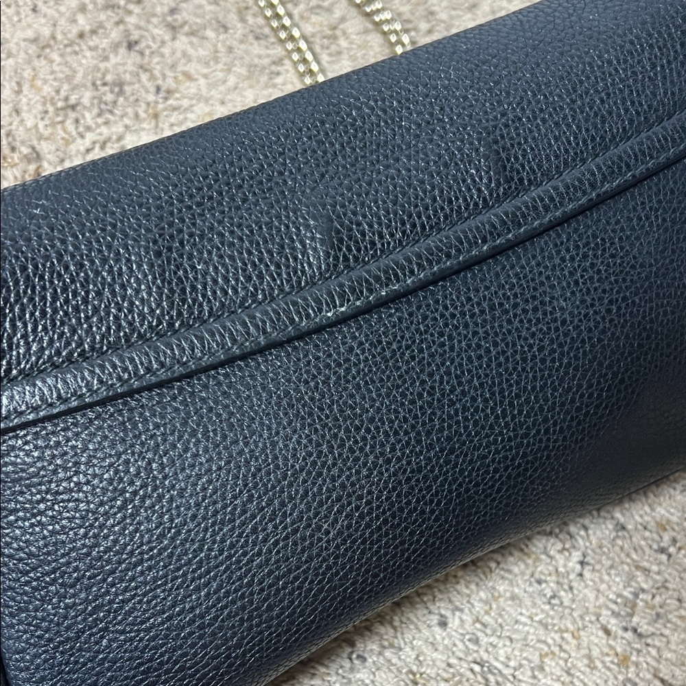 3447 Black Leather Crossbody Bag - Picture 5 of 11